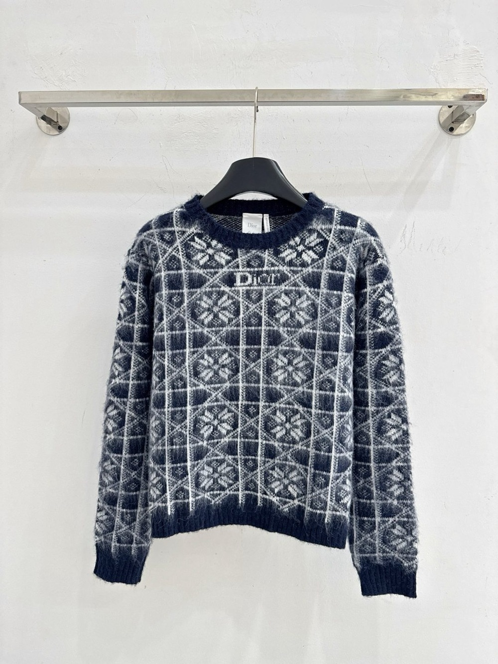 ❄️ Dior Fair Isle Snowflake Jacquard Knit Sweater